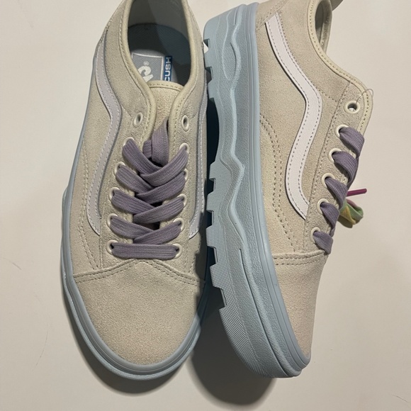 Vans Sentry Old Skool Marshmallow Suede Leather Upper NEW in Box Women's 8.5 - Picture 6 of 9